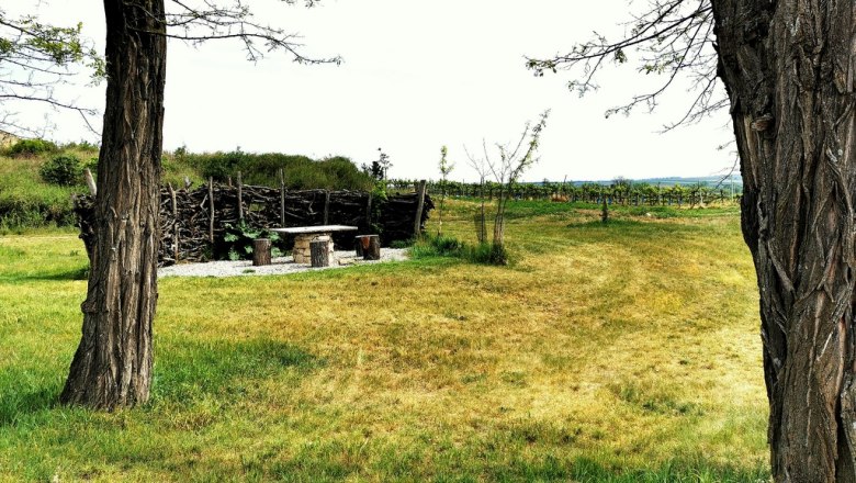 Sitzmöglichkeit am Hahnberg, © Weinstraße Weinviertel