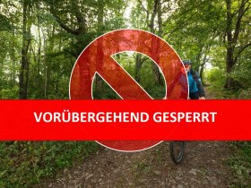 MTB Strecke gesperrt, © Wienerwald