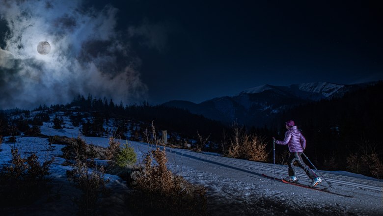 Guided night ski tour in St. Aegyd, © Mostviertel Tourismus, schwarz-koenig.at