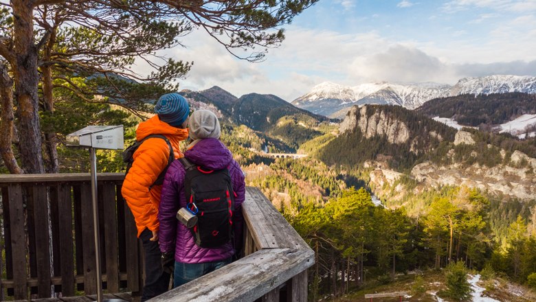 Blick von der Doppelreiteraussichtswarte, © wieneralpen-fueloep