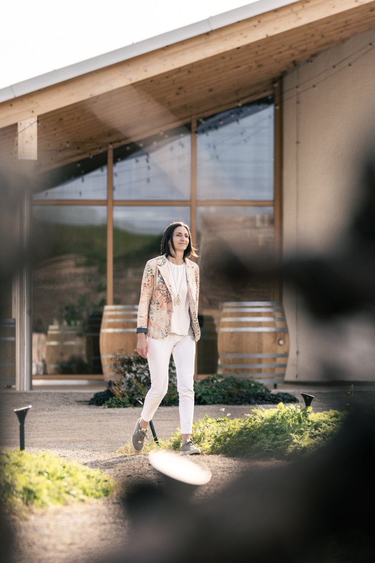 Maria gives a tour of the new winery., © Martin Fülöp