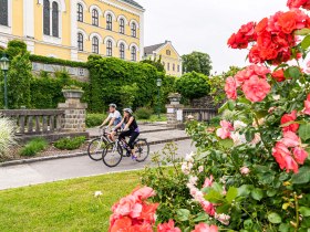 Radfahrer in Ybbs © Robert Herbst, © Donau Niederösterreich Tourismus GmbH