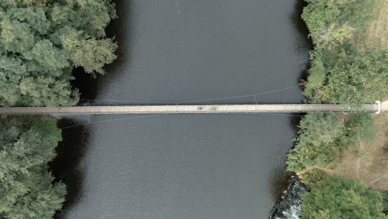 The suspension bridge connects Lower Austria with the Czech Republic, © Josef Wittibschlager