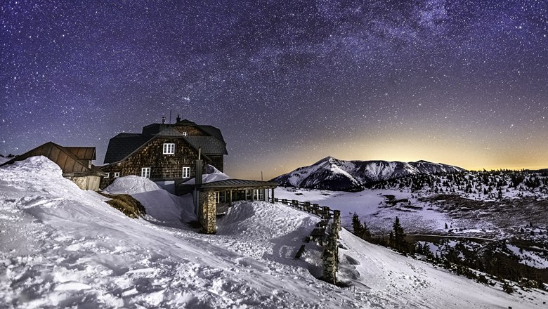 Ottohaus unter dem Sternenhimmel, © Wiener Alpen - Kremsl