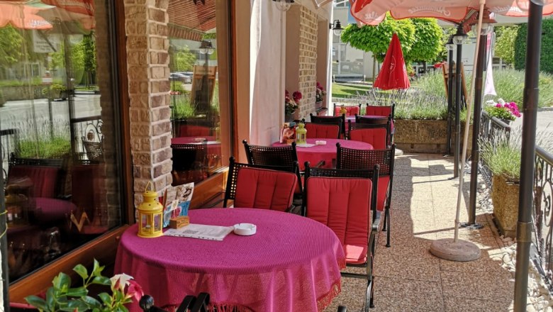 Cafe Terrasse, © Hotel- Kur-Kaffee-Konditorei & Restaurant "König Stefan"