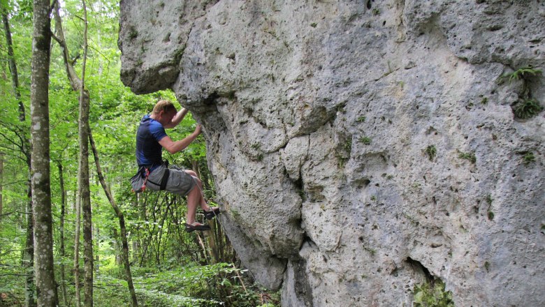 Climbing rock in Opponitz, © Ybbstal Climbing