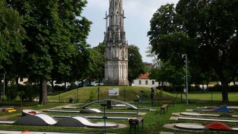 golf course with Spinnerin am Kreuz, © Familie Mauritz