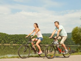 Radeln am Donauradweg im Nibelungengau, © Donau NÖ Tourismus/Klaus Engelmayer