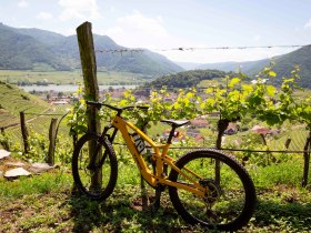 Mountainbike in Spitz abgestellt, © Donau NÖ Tourismus/Barbara Elser