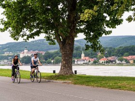 Radfahrer in Ybbs © Robert Herbst, © Donau Niederösterreich Tourismus GmbH