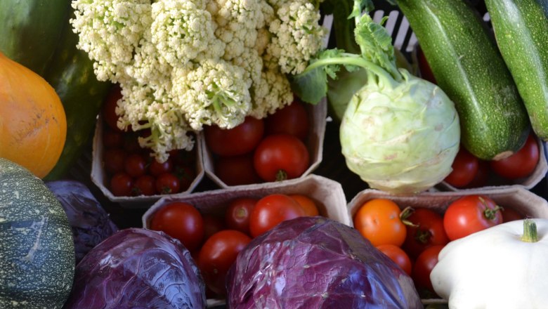 Salat und Gemüse in Hülle und Fülle, © Naturgartenparadies Beisteiner