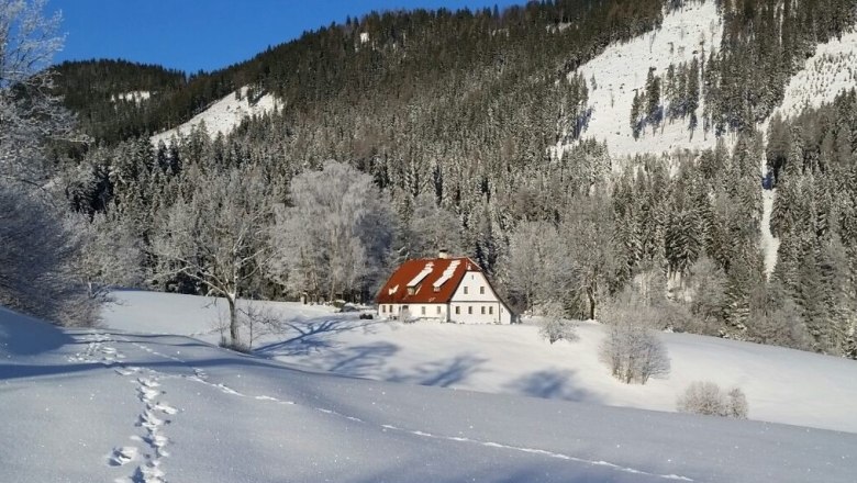 Ferienhaus Hinterbreiteneben Winterlandschaft, © Johannes Hoyos