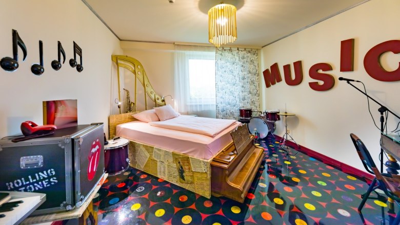 music room, © Boutiquehotel Freizeit-Tempel