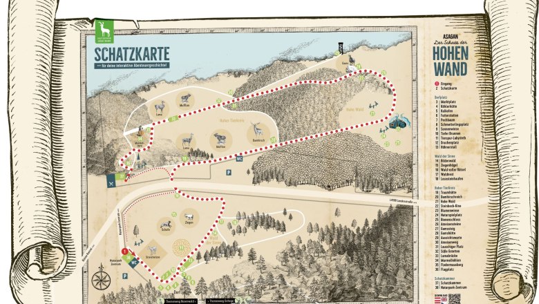 schatzkarte_web, © Naturpark Hohe Wand