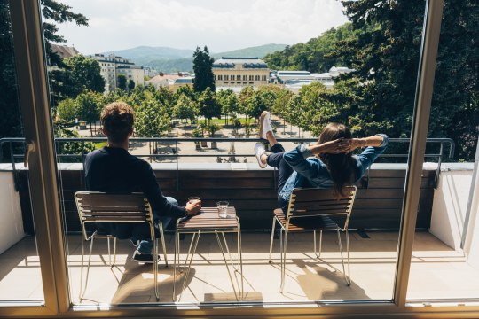 Room with a view in the Hotel At the Park in Baden, © Ian Ehm