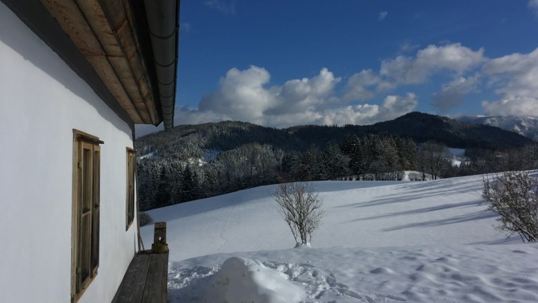 Ferienhaus Hinterbreiteneben in weißer Pracht, © Johannes Hoyos