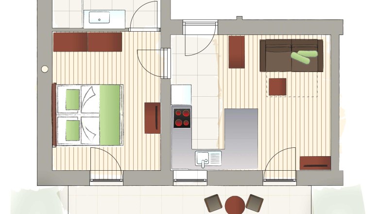 Ground plan Top 4, © Mattone GmbH