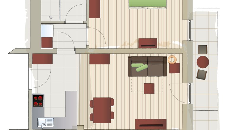 Ground plan Top 14, © Mattone GmbH