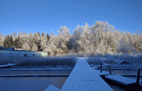 Winter beim UnterWasserReich, © UnterWasserReich