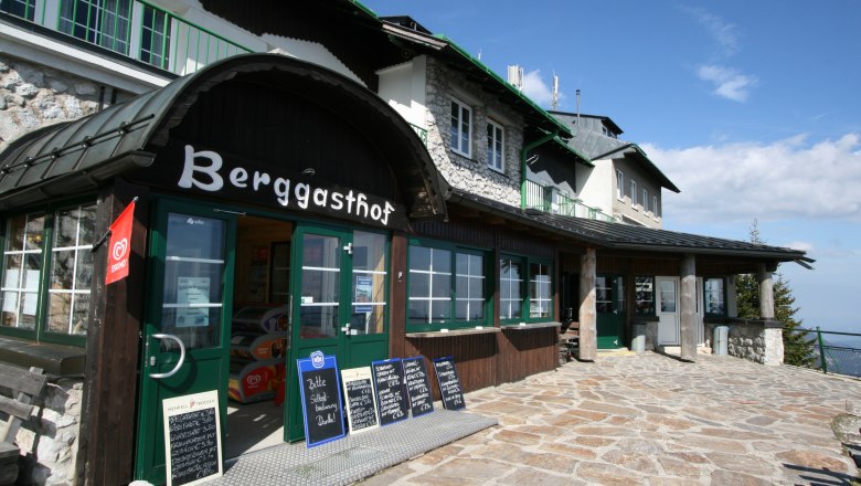 Terrace of the Raxalm-Berggasthof, © Scharfgger´s Raxalpen Resort