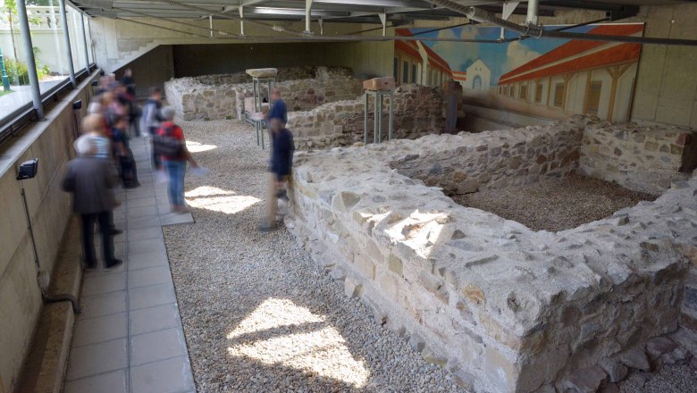 The walls of the eastern main gate of the Roman fort can be visited, © Stadtgemeinde Tulln