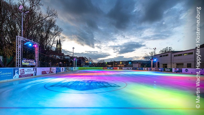 Eislaufplatz bei Party, © Martin Wacht, Happyland Klosterneuburg